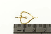 Load image into Gallery viewer, 14K Diamond Heart Love Symbol Vintage Classic Pendant Yellow Gold