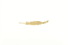 Load image into Gallery viewer, 14K Diamond Cut Rose Flower Romantic Pendant Yellow Gold