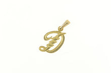 Load image into Gallery viewer, 14K D Diamond Cut Letter Monogram Name Initial Charm/Pendant Yellow Gold