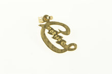 Load image into Gallery viewer, 14K D Diamond Cut Letter Monogram Name Initial Charm/Pendant Yellow Gold