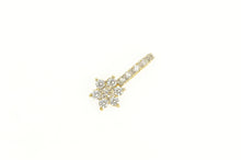 Load image into Gallery viewer, 14K Diamond Flower Cluster Classic Floral Pendant Yellow Gold