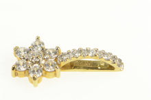 Load image into Gallery viewer, 14K Diamond Flower Cluster Classic Floral Pendant Yellow Gold