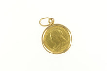 Load image into Gallery viewer, 14K 1896 Gold Sovereign Victoria Old Head Coin Charm/Pendant Yellow Gold