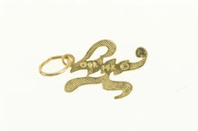 Load image into Gallery viewer, 14K Diamond Cut K Letter Initial Monogram Charm/Pendant Yellow Gold