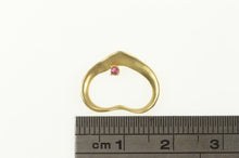 Load image into Gallery viewer, 14K Ruby Heart Love Symbol Classic Pendant Yellow Gold