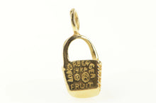 Load image into Gallery viewer, 14K Longaberger Fruit Basket Vintage Charm/Pendant Yellow Gold