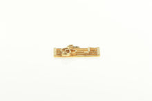 Load image into Gallery viewer, 14K Treble Clef Music Symbol Motif Musician Charm/Pendant Yellow Gold