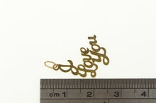 Load image into Gallery viewer, 14K I Love You Cursive Name Word Charm/Pendant Yellow Gold