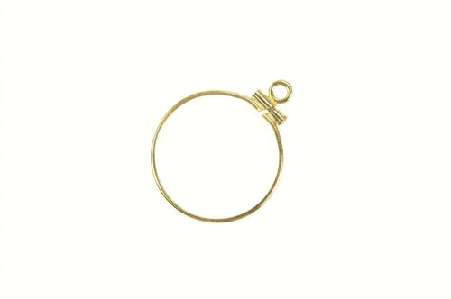 14K 19.0mm Gold $2.50 Quarter Eagle Coin Holder Charm/Pendant Yellow Gold