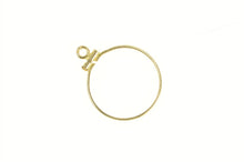 Load image into Gallery viewer, 14K 19.0mm Gold $2.50 Quarter Eagle Coin Holder Charm/Pendant Yellow Gold