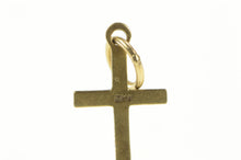 Load image into Gallery viewer, 14K Art Deco Vintage Classic Cross Christian Charm/Pendant Yellow Gold