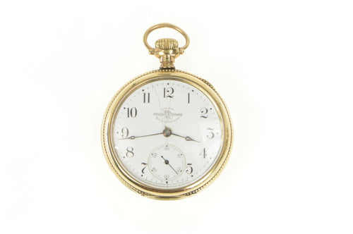 Ball Official RR Standard 18s 17 Jewel 14K Gold Filled Pocket Watch