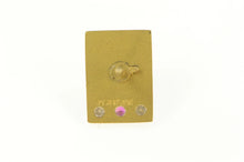 Load image into Gallery viewer, 10K Coca Cola Ruby Diamond Square Service Lapel Pin/Brooch Yellow Gold