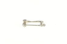 Load image into Gallery viewer, 14K Gavel Justice Symbol Lawyer Judge Lapel Pin/Brooch White Gold