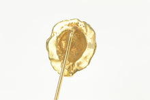 Load image into Gallery viewer, 14K 3D Roaring Lion Head Diamond Mouth Stick Pin Yellow Gold