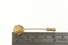 Load image into Gallery viewer, 14K 3D Roaring Lion Head Diamond Mouth Stick Pin Yellow Gold