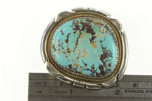 Sterling Silver Jon McCray Navajo Turquoise Native American Pendant