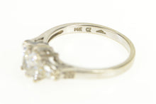 Load image into Gallery viewer, 14K Princess Three Stone Travel Engagement Ring White Gold