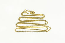 Load image into Gallery viewer, 14K 1.0mm Square Link Classic Box Chain Necklace 20&quot; Yellow Gold