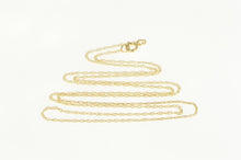 Load image into Gallery viewer, 10K 0.5mm Classic Rolling Chain Woven Link Necklace 18&quot; Yellow Gold