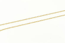 Load image into Gallery viewer, 10K 0.6mm Classic Simple Cable Link Chain Necklace 20&quot; Yellow Gold