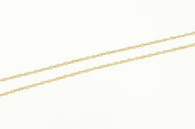 Load image into Gallery viewer, 10K 0.7mm Simple Cable Link Plain Chain Necklace 18&quot; Yellow Gold