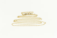 Load image into Gallery viewer, 10K 0.7mm Simple Cable Link Plain Chain Necklace 18&quot; Yellow Gold