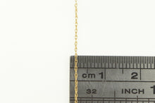 Load image into Gallery viewer, 10K 0.7mm Simple Cable Link Plain Chain Necklace 18&quot; Yellow Gold