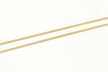 Load image into Gallery viewer, 9K 1.1mm Curb Chain Classic Simple Vintage Necklace 18&quot; Yellow Gold