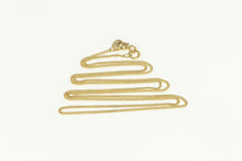 Load image into Gallery viewer, 9K 1.1mm Curb Chain Classic Simple Vintage Necklace 18&quot; Yellow Gold