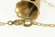 Load image into Gallery viewer, 14K 1960&#39;s Diamond Wedding Bell Classic Chain Necklace 14&quot; Yellow Gold