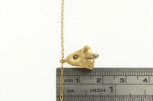 Load image into Gallery viewer, 14K 1960&#39;s Diamond Wedding Bell Classic Chain Necklace 14&quot; Yellow Gold