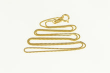 Load image into Gallery viewer, 10K 0.7mm Box Chain Classic Vintage Square Link Necklace 17&quot; Yellow Gold