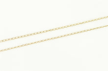 Load image into Gallery viewer, 14K 1.1mm Classic Cable Simple Chain Link Necklace 17&quot; Yellow Gold