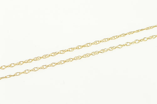 10K 0.8mm Cable Chain Classic Simple Link Necklace 18