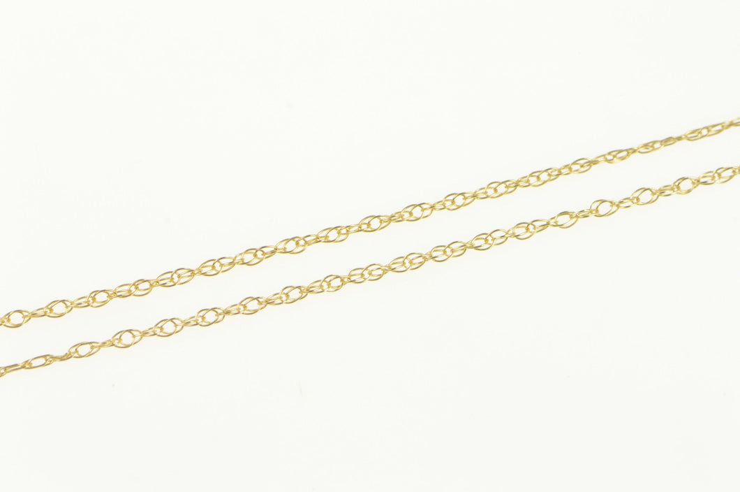 10K 0.8mm Cable Chain Classic Simple Link Necklace 18