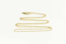 Load image into Gallery viewer, 10K 0.8mm Cable Chain Classic Simple Link Necklace 18&quot; Yellow Gold