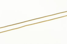 Load image into Gallery viewer, 14K 0.7mm Box Chain Classic Vintage Square Link Necklace 16&quot; Yellow Gold