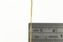 Load image into Gallery viewer, 14K 0.7mm Box Chain Classic Vintage Square Link Necklace 16&quot; Yellow Gold