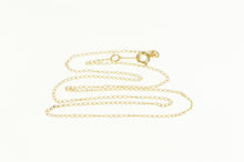 Load image into Gallery viewer, 14K 0.9mm Cable Chain Classic Simple Link Necklace 13&quot; Yellow Gold