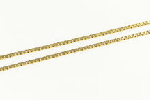 Load image into Gallery viewer, 14K 1.1mm Box Chain Classic Square Fancy Link Necklace 18&quot; Yellow Gold