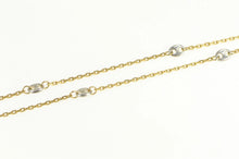 Load image into Gallery viewer, 14K 1.3mm Two Tone Gucci Link Cable Fashion Chain Necklace 16&quot; Yellow Gold