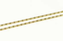 Load image into Gallery viewer, 14K 1.5mm Pressed Spiral Flat Link Vintage Chain Necklace 15&quot; Yellow Gold