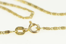 Load image into Gallery viewer, 14K 1.5mm Pressed Spiral Flat Link Vintage Chain Necklace 15&quot; Yellow Gold