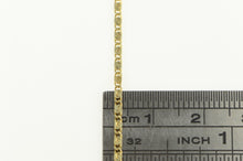 Load image into Gallery viewer, 14K 1.5mm Pressed Spiral Flat Link Vintage Chain Necklace 15&quot; Yellow Gold