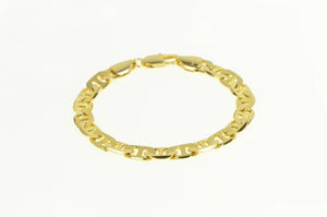 Gold Plated 7.9mm Thick Wide Anchor Link Chunky Chain Bracelet 7.5"