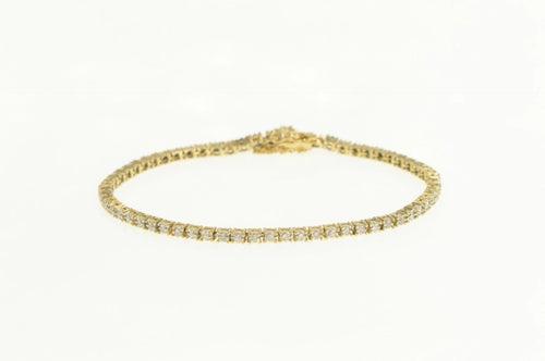 14K 0.50 Ctw Classic Vintage Diamond Tennis Bracelet 7