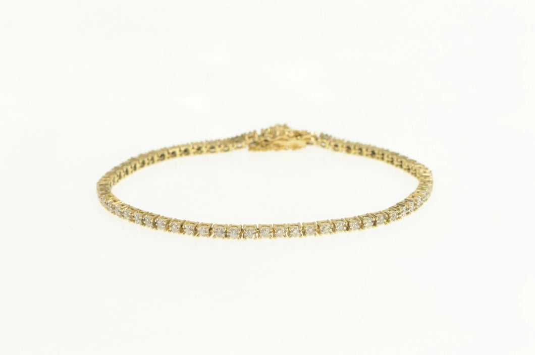 14K 0.50 Ctw Classic Vintage Diamond Tennis Bracelet 7