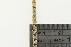 14K 0.50 Ctw Classic Vintage Diamond Tennis Bracelet 7" Yellow Gold