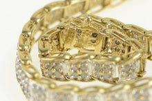 Load image into Gallery viewer, 10K 1.75 Ctw Pave Diamond Encrusted Tennis Bracelet 7&quot; Yellow Gold